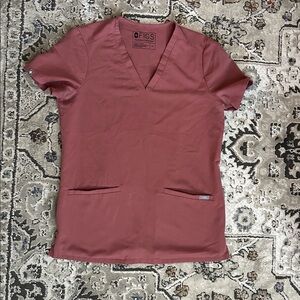 Casma Three-Pocket Scrub Top
